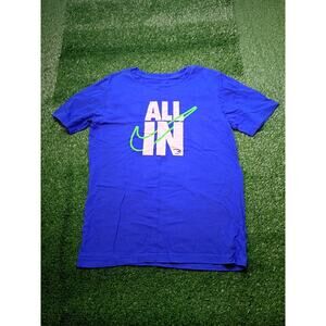Score Big with this Cool Nike Dri-FIT ALL IN Graphic Tee - Kids XL!